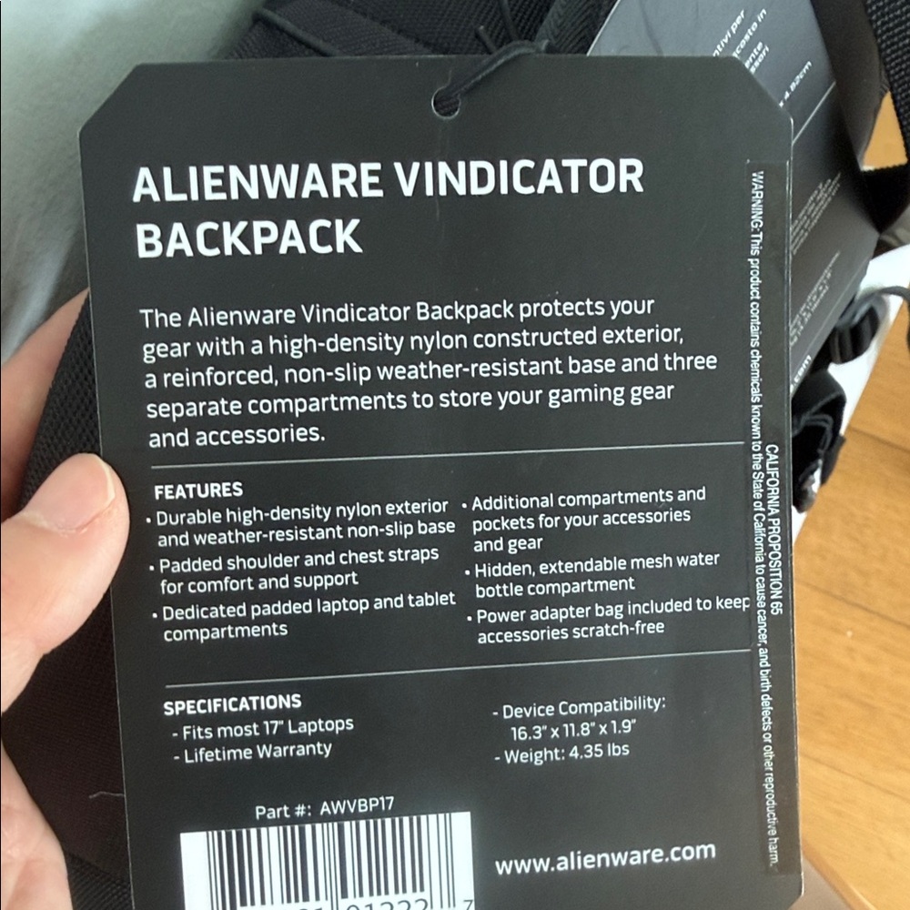Alienware Vindicator Backpack - image 5